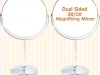 Shiny double sided makeup mirror with 3x magnifier(M)