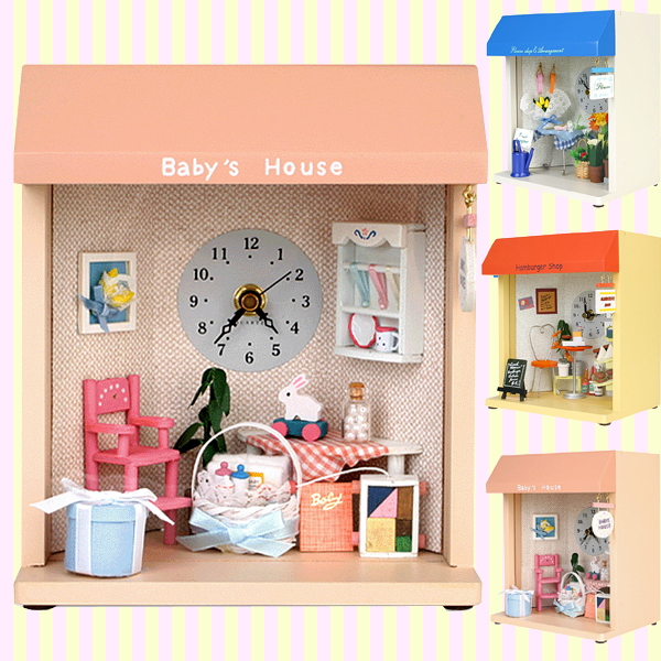 Dollhouse Miniature Baby House Clock 돌하우스 미니어처 베이비 하우스 시계