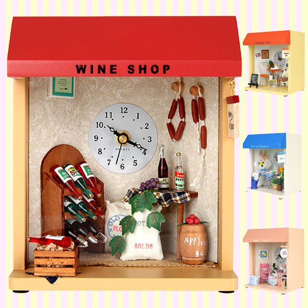 Dollhouse Miniature Wine Shop Clock 돌하우스 미니어처 와인샵 시계