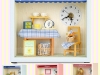 Dollhouse Miniature Chambre Clock 돌하우스 미니어처 샹브르시계