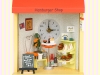 Dollhouse Miniature Hamburger Shop Clock 돌하우스 미니어처 햄버거샵 시계