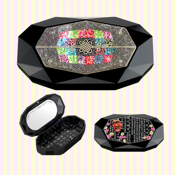 Korean Traditional Knot mother-of-pearl mini jewelry box 한국 전통 매듭 천연자개 미니 보석함