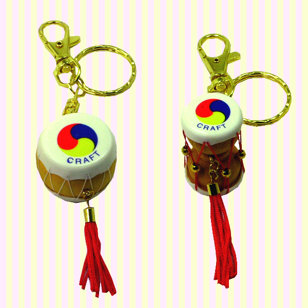 Korean Traditional Miniature Drum Key Ring(10pcs) 한국 전통 장구+북 열쇠고리(10개묶음)