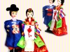 Korean Figure Wedding Couple Doll in traditional costume 한국 전통 신랑.신부 쌍인형