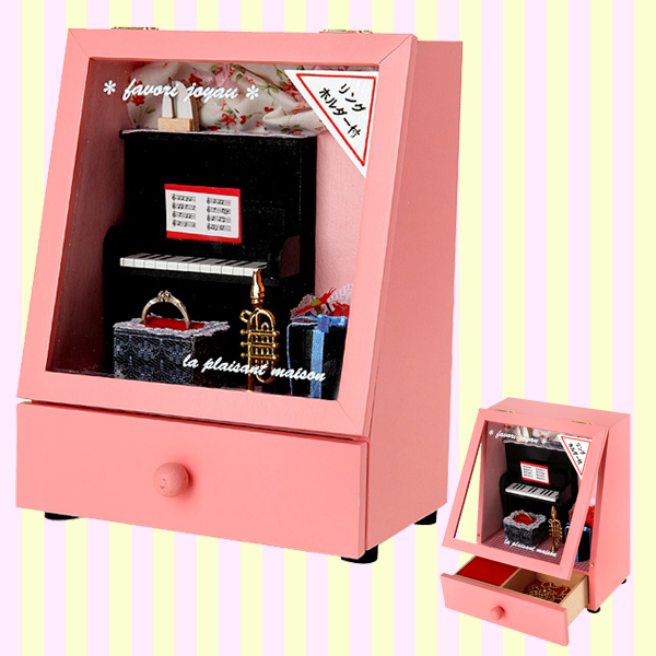 Dollhouse Piano Musical Jewelry Box 돌하우스 피아노 오르골보석함