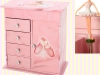 Ballerina necklace musical jewelry box with 4 drawers 발레리나 4단 목걸이 오르골 보석함