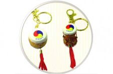 Korean Traditional Miniature Drum Key Ring(10pcs)/Korean souvenir gifts 한국 전통 장구+북 열쇠고리(10개묶음)