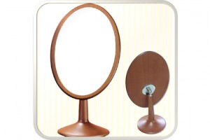 Henings Wooden Oval Makeup Mirror(Big) 헤닝스 우드 타원거울(빅사이즈)