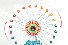 Tempozan Ferris Wheel Orgel, Grand Rotating Music Box, Fly me to the moon, 대관람차 오르골