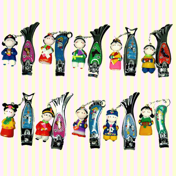 Korean Folk Figure Colormix Nail Clipper(10pcs) 칼라믹스 손톱깎이(10개묶음)