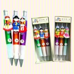 Korean folk figure colormix ball point pens(3pcs) 칼라믹스 볼펜(3개묶음)