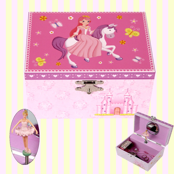 Princess riding a white horse musical jewelry box(S) 백마탄공주 오르골 보석함(소)