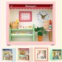 Dollhouse Boulangerie Table and Wall Clock 돌하우스 브랑제리시계