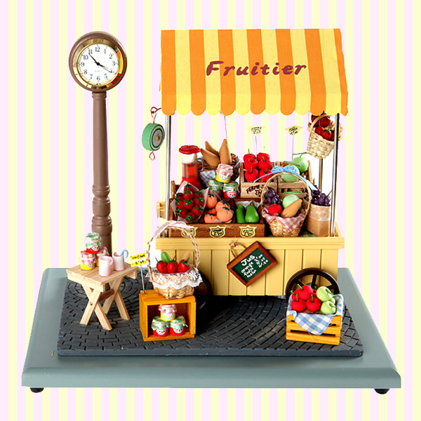 Dollhouse Miniature Fruitier Store Clock 돌하우스 미니어처 플루띠에 스토어 시계