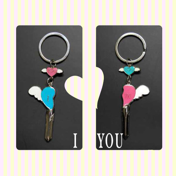 “I Love You” Angel Wings Couple Key Chain 아이러브유 천사 커플 열쇠고리