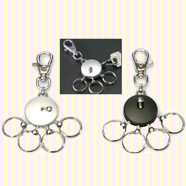 Secure Round Multi-Key Ring with Quick Release 고리형 멀티 열쇠고리