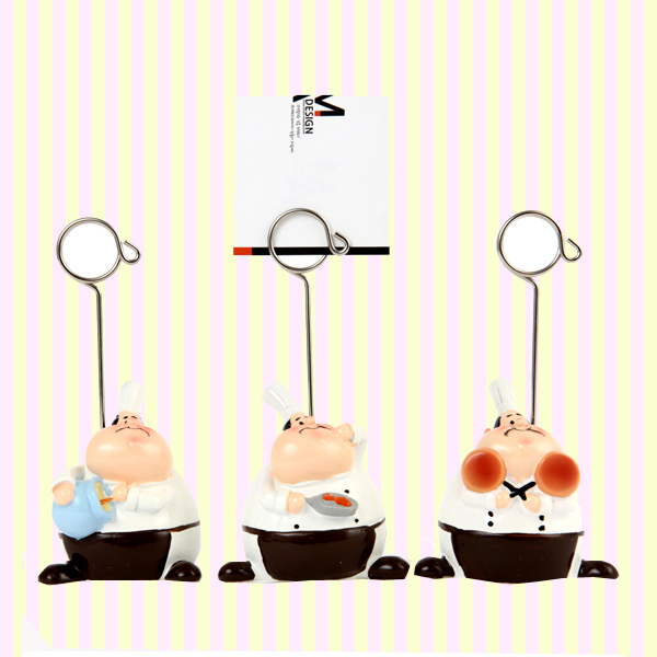 Fat Chef Memo Clip (3pcs) 뚱보 주방장 메모꽂이 (3개묶음)