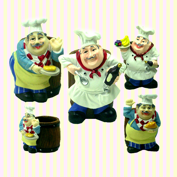 Smile Chef Toothpick Holder(4pcs) 스마일 주방장 요지통(4개묶음)